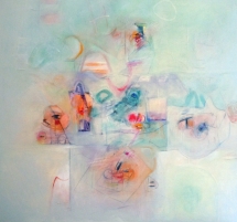 The Gentle Wind, 48" x 51" mixed media